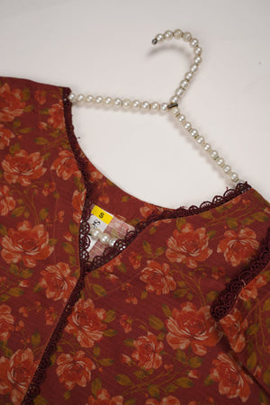 Rozi - Printed Linen Bana Dora Outfit - Ready to Wear SB139