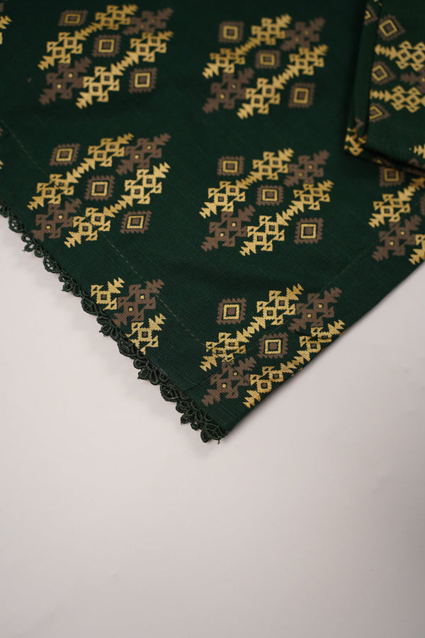 Rozi - Exclusive Khaddar Outfit with Multani Shawl - Ready to Wear - Warm Fabric PD138