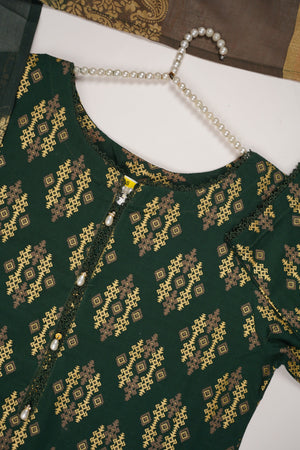Rozi - Exclusive Khaddar Outfit with Multani Shawl - Ready to Wear - Warm Fabric SB138