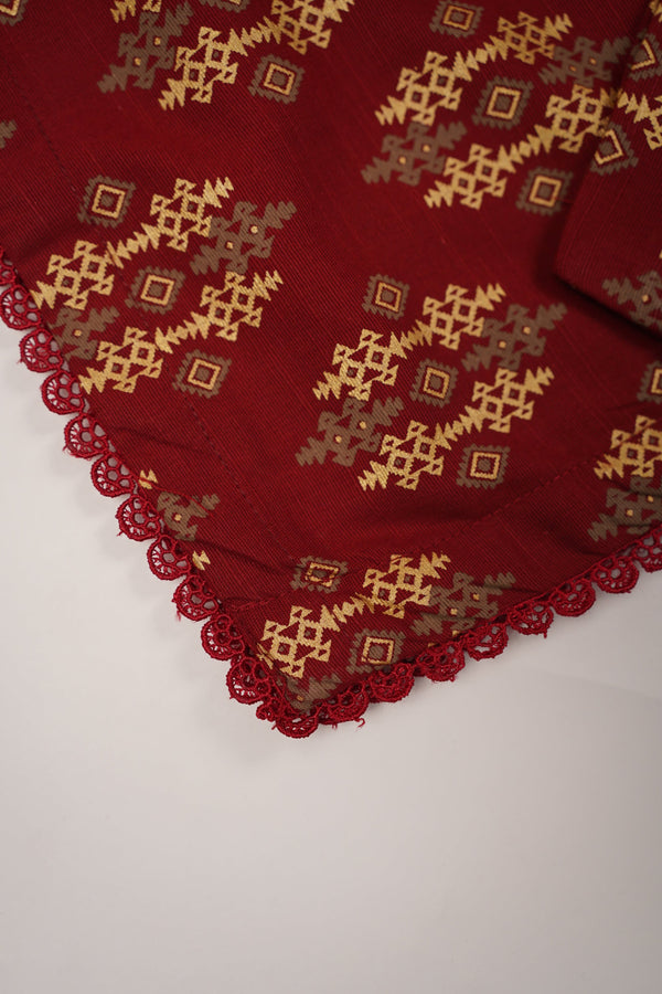 Rozi - Exclusive Khaddar Outfit with Multani Shawl - Ready to Wear - Warm Fabric PD137
