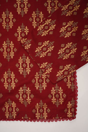 Rozi - Exclusive Khaddar Outfit with Multani Shawl - Ready to Wear - Warm Fabric SB137