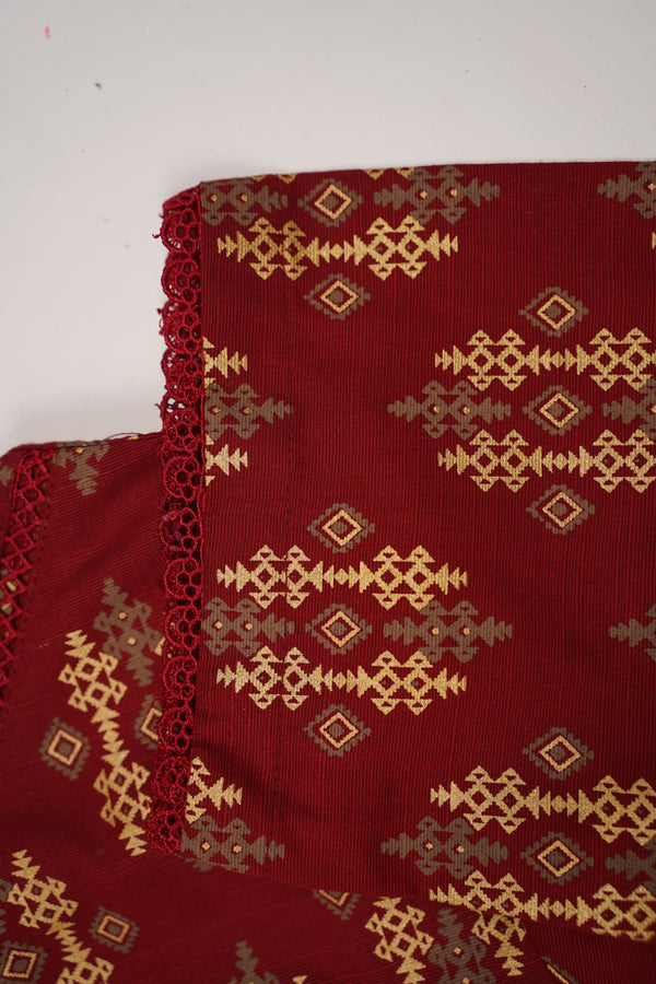 Rozi - Exclusive Khaddar Outfit with Multani Shawl - Ready to Wear - Warm Fabric PD137