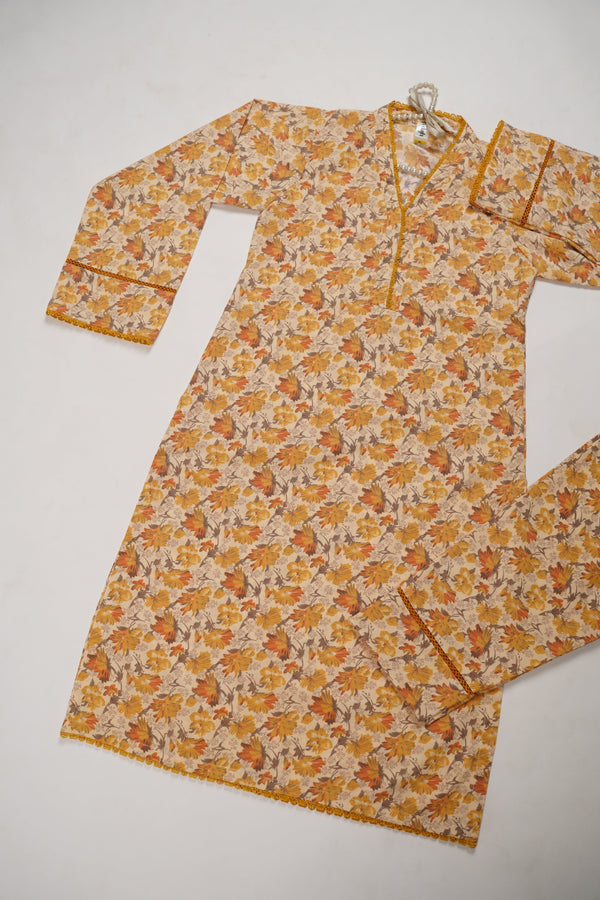 Rozi - Premium Quality Linen Outfit - Ready to wear PKD003