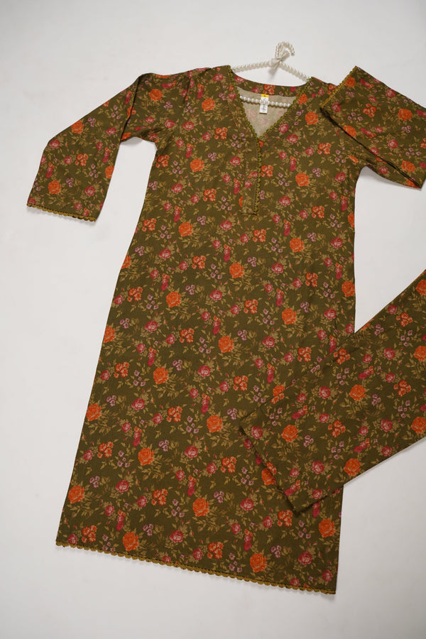 Rozi - Luxury Dhanak  Co-Ords - Ready to Wear PKD006