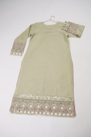 SadaBahar Originals  - Luxury Organza Outfit with Sharara  - Ready to Wear SD284