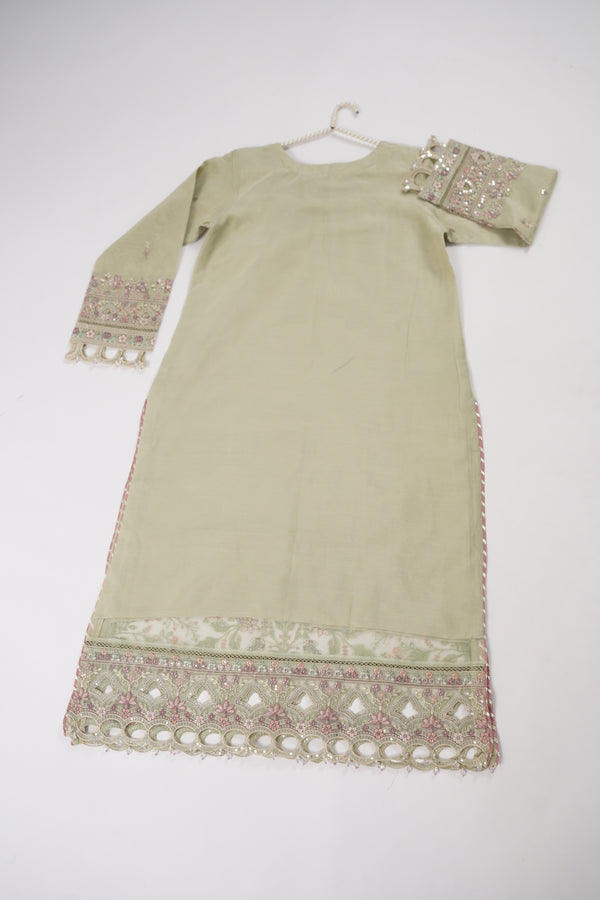 SadaBahar Originals  - Luxury Organza Outfit with Sharara  - Ready to Wear SD284