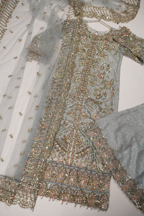 Husan e Jahan - Luxury Festive Collection With Shararah - Ready to Wear - HEJ-V5-D9