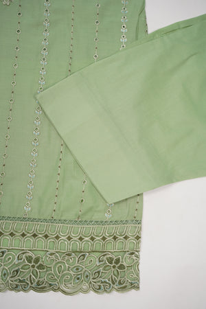 Rozi - Farshi Shalwar - Luxury Cotton Lawn Outfit With Net Dupatta - Ready to Wear PD030