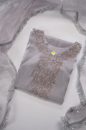 Khaas - Luxury Sheesha Silk Outfit - Hand Work - Ready to Wear SD279