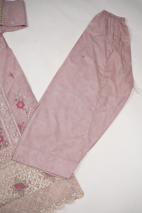 Bin Saeed Originals - Farshi Shalwar - Lawn Outfit with Chiffon Dupatta - Ready to wear PD053