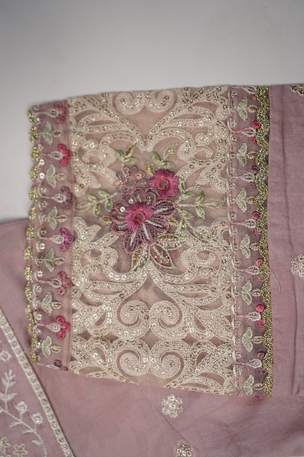 Bin Saeed Originals - Farshi Shalwar - Lawn Outfit with Chiffon Dupatta - Ready to wear PD053