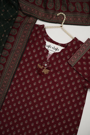 Bin Saeed Originals  - Exclusive Khaddar Outfit with  Shawl - Ready to Wear SD575