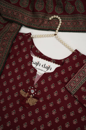 Bin Saeed Originals  - Exclusive Khaddar Outfit with  Shawl - Ready to Wear SD575