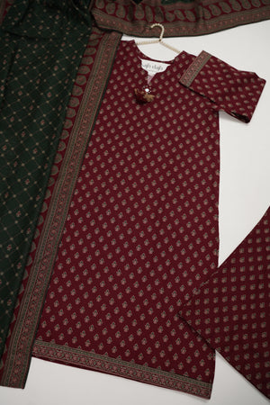 Bin Saeed Originals  - Exclusive Khaddar Outfit with  Shawl - Ready to Wear SD575