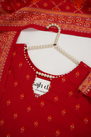 Bin Saeed Originals  - Exclusive Khaddar Outfit with  Shawl - Ready to Wear SD576