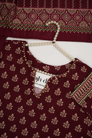 Bin Saeed Originals  - Exclusive Khaddar Outfit with  Shawl - Ready to Wear SD577