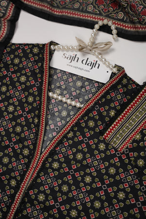 Bin Saeed Originals - Lawn Outfit with Lawn Dupatta - Ready to wear PD042