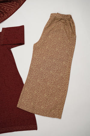 Bin Saeed Originals  - Exclusive Khaddar Outfit with  Shawl - Ready to Wear SD579