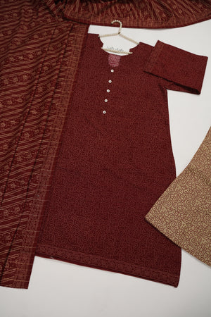 Bin Saeed Originals  - Exclusive Khaddar Outfit with  Shawl - Ready to Wear SD579