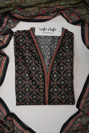 Bin Saeed Originals - Lawn Outfit with Lawn Dupatta - Ready to wear PD042