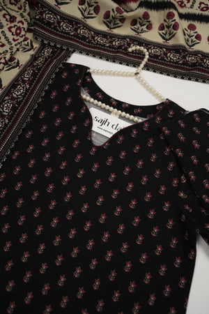 Bin Saeed Originals  - Exclusive Khaddar Outfit with  Shawl - Ready to Wear SD584