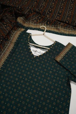 Bin Saeed Originals  - Exclusive Khaddar Outfit with  Shawl - Ready to Wear SD585