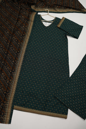 Bin Saeed Originals  - Exclusive Khaddar Outfit with  Shawl - Ready to Wear SD585