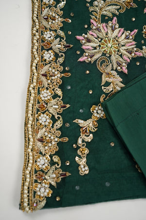 Khaas- Luxury Organza Outfit with Organza Dupatta - Ready to Wear - V1 - 01