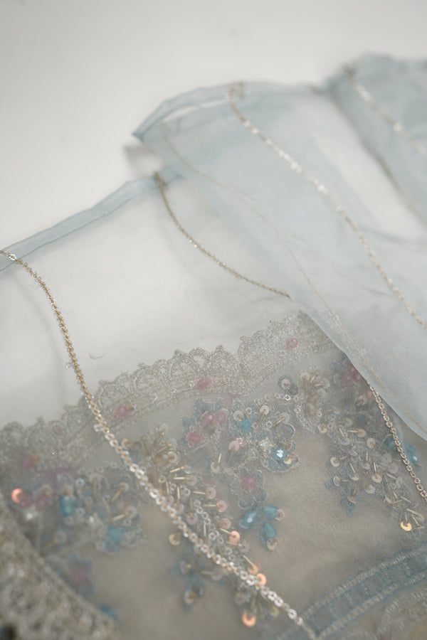 Luxe - Luxury Silk with Plazzo Bottoms and Silk Dupatta - Ready to Wear