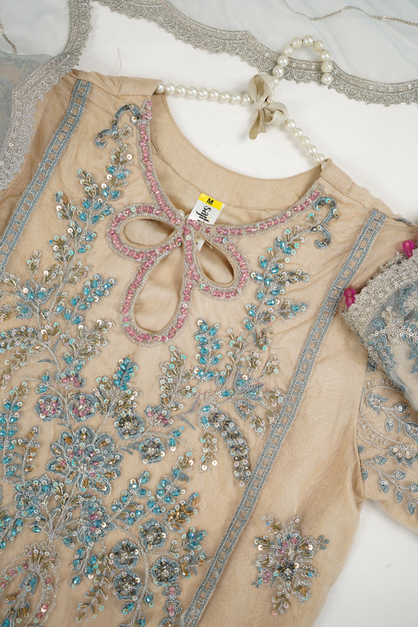 Luxe - Luxury Silk with Plazzo Bottoms and Silk Dupatta - Ready to Wear
