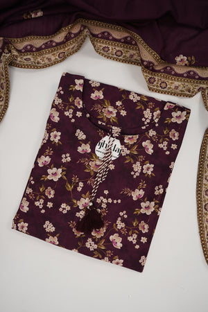 Bin Saeed Originals  - Exclusive Khaddar Outfit with  Shawl - Ready to Wear SD582