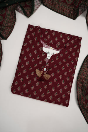 Bin Saeed Originals  - Exclusive Khaddar Outfit with  Shawl - Ready to Wear SD575