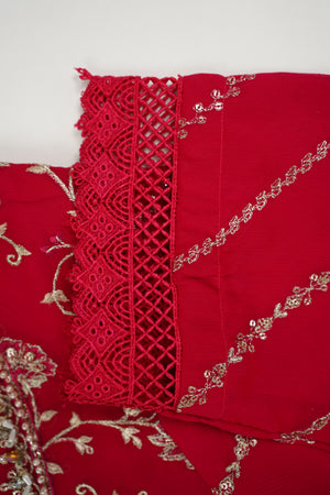 Husan e Jahan - Luxury Chiffon Outfit with Chiffon Dupatta & Gharara - Ready to Wear - V2 - Eid25 - 04 -SD