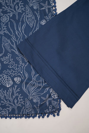 Rozi - Exclusive Khaddar Outfit with  Shawl - Ready to Wear - PD144 -SB
