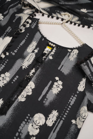 Rozi - Exclusive Khaddar Outfit with  Shawl - Ready to Wear - PD148