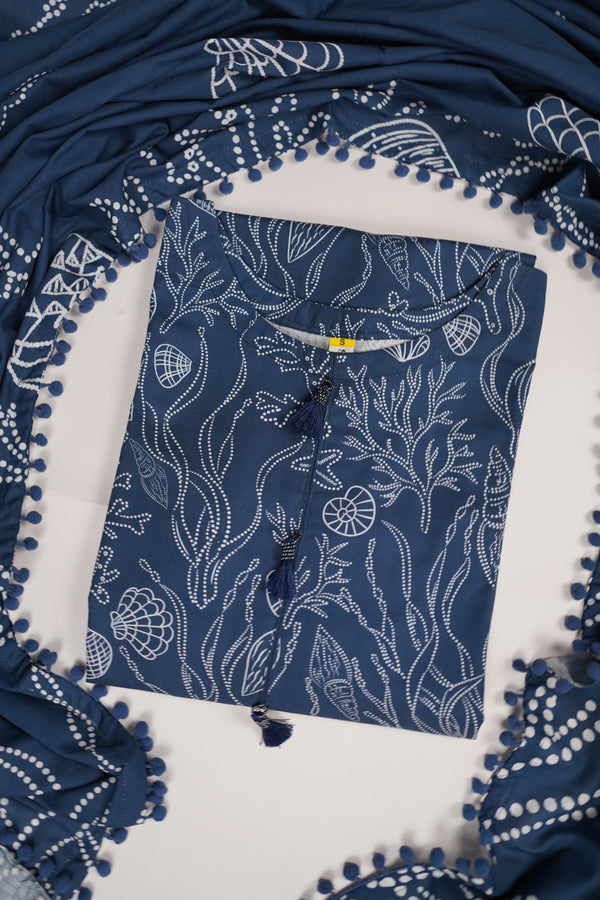 Rozi - Exclusive Khaddar Outfit with  Shawl - Ready to Wear - PD144