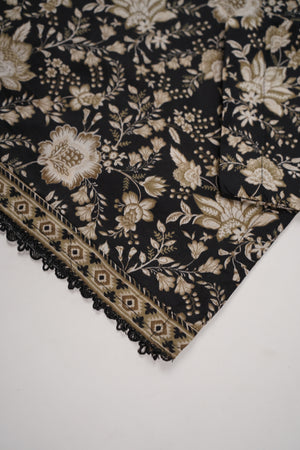 Rozi - Luxury Cotton Lawn Outfit With Voile Dupatta - Ready to Wear PD057