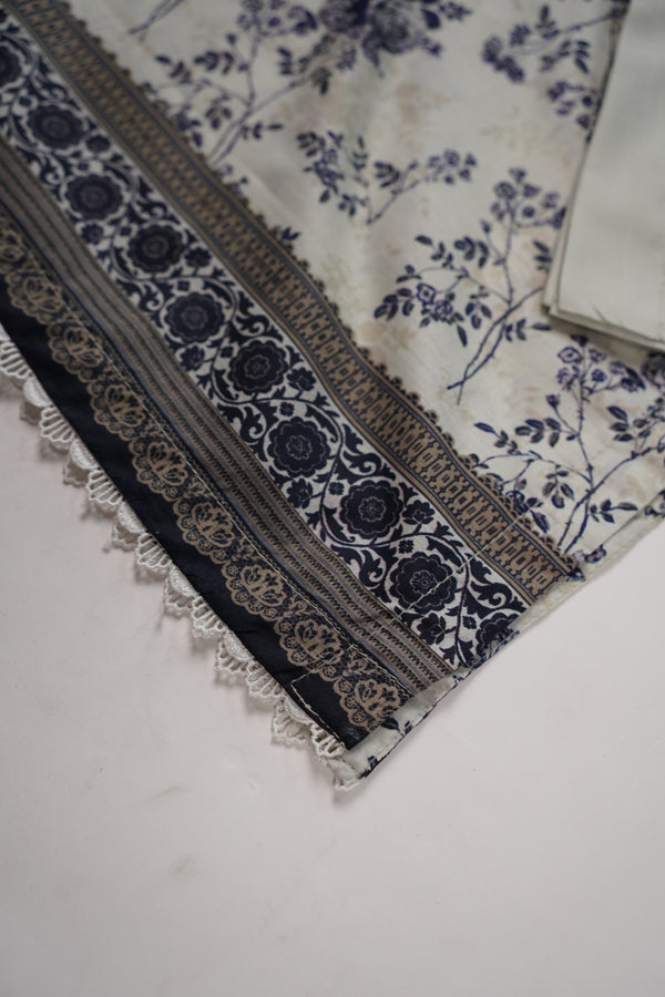 Rozi - Luxury Cotton Lawn Outfit With Voile Dupatta - Ready to Wear PD061