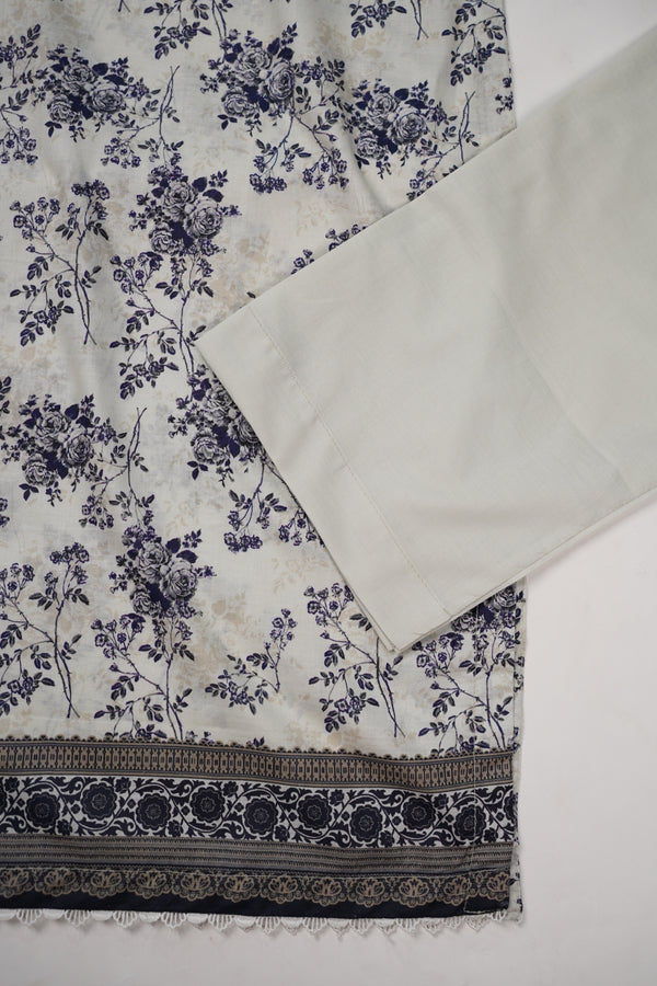 Rozi - Luxury Cotton Lawn Outfit With Voile Dupatta - Ready to Wear PD061
