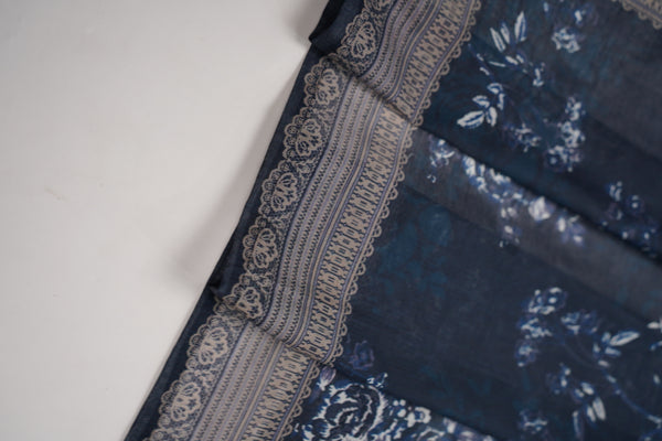 Rozi - Luxury Cotton Lawn Outfit With Voile Dupatta - Ready to Wear PD061