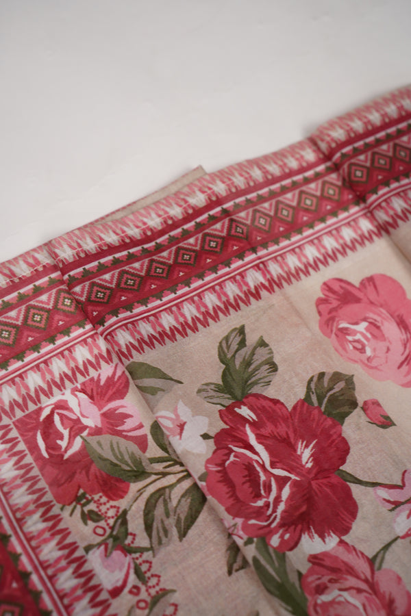 Rozi - Luxury Cotton Lawn Outfit With Voile Dupatta - Ready to Wear PD060