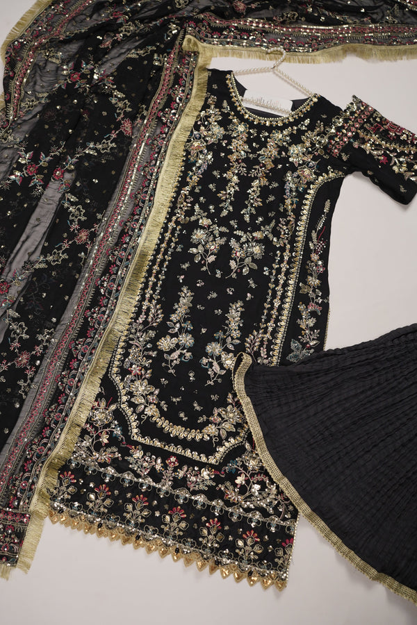 Husan e Jahan - Luxury Festive Collection With Shararah - Ready to Wear - HEJ-V6-D1