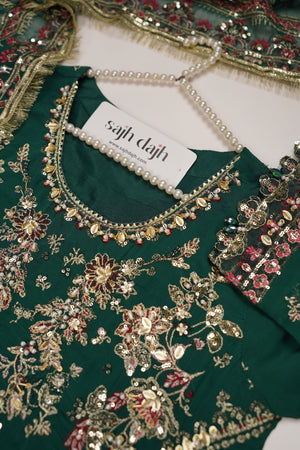 Husan e Jahan - Luxury Festive Collection With Shararah - Ready to Wear - HEJ-V6-D3-SB