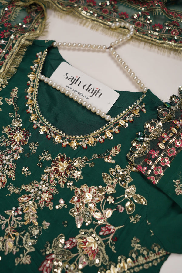 Husan e Jahan - Luxury Festive Collection With Shararah - Ready to Wear - HEJ-V6-D3