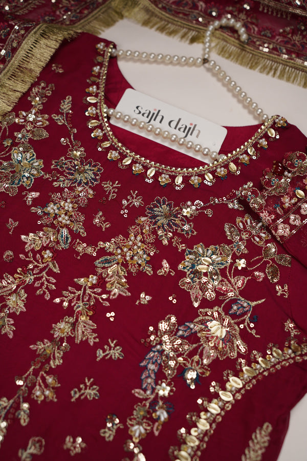 Husan e Jahan - Luxury Festive Collection With Shararah - Ready to Wear - HEJ-V6-D2