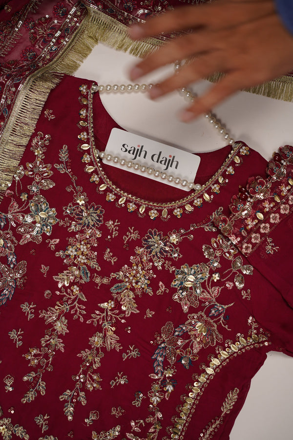 Husan e Jahan - Luxury Festive Collection With Shararah - Ready to Wear - HEJ-V6-D2