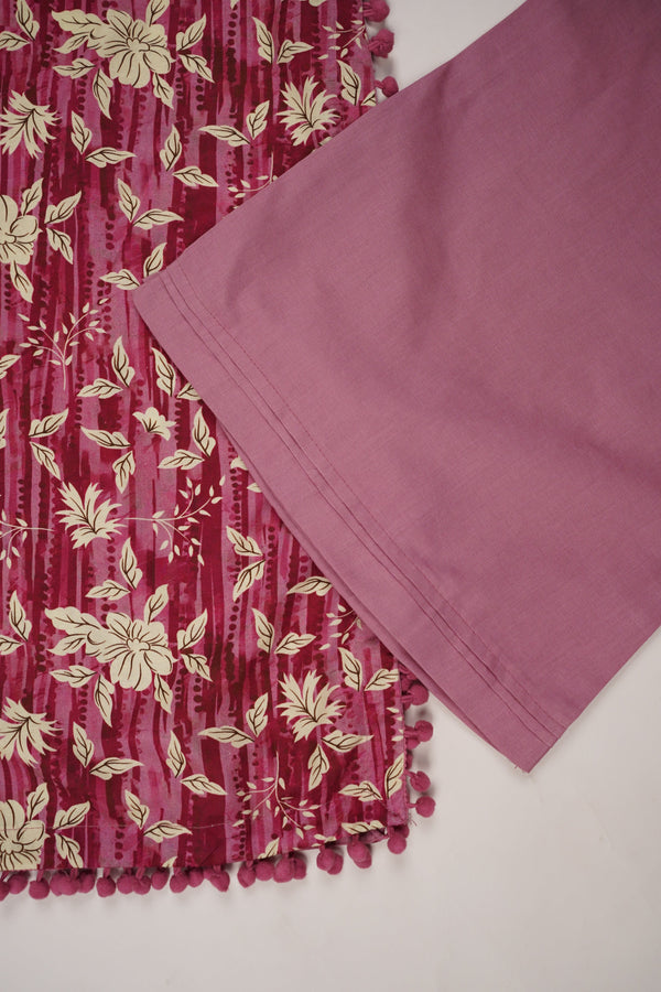 Rozi - Exclusive Khaddar Outfit with  Shawl - Ready to Wear - PD149