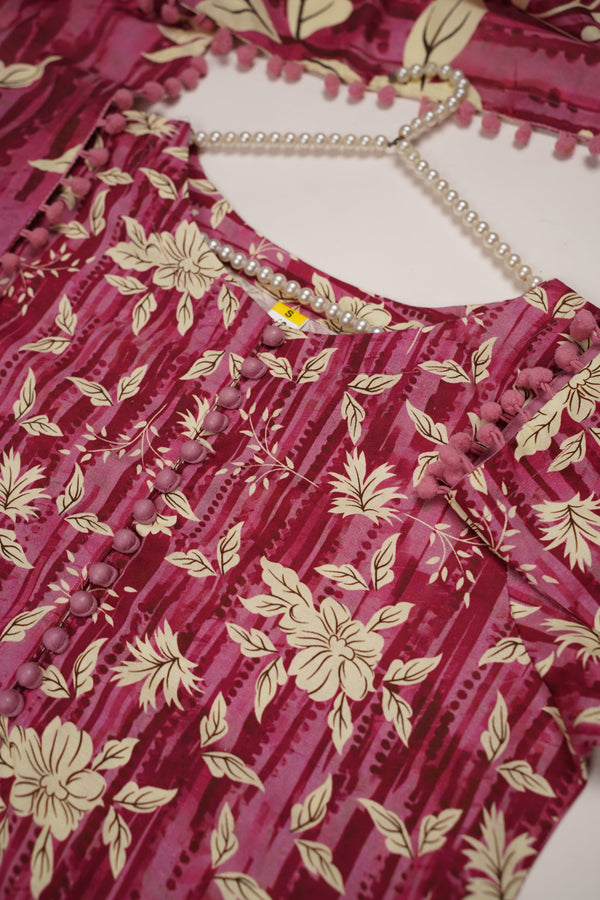 Rozi - Exclusive Khaddar Outfit with  Shawl - Ready to Wear - PD149