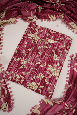 Rozi - Exclusive Khaddar Outfit with  Shawl - Ready to Wear - PD149