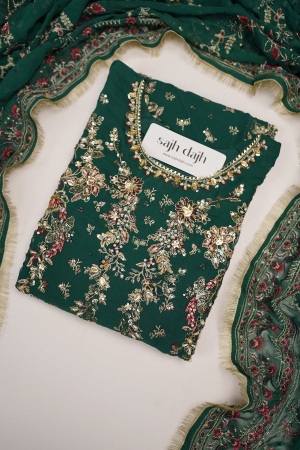Husan e Jahan - Luxury Festive Collection With Shararah - Ready to Wear - HEJ-V6-D3